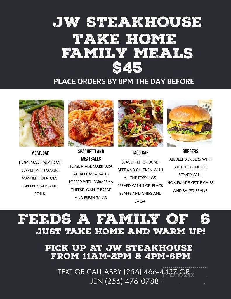 J W Steakhouse - Decatur, AL menu_pic