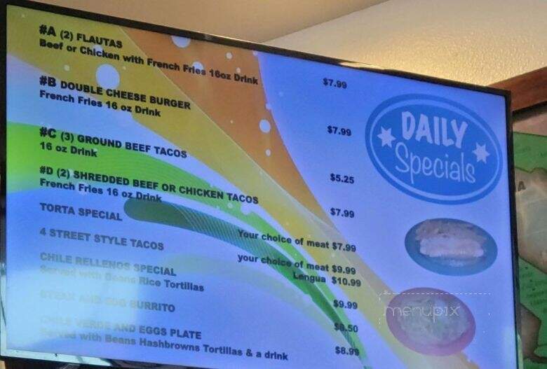 Taqueria Rancho Grande - Hemet, CA menu_pic