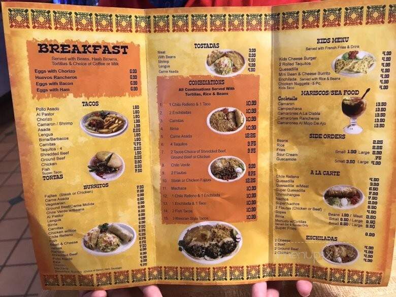 Taqueria Rancho Grande - Hemet, CA menu_pic