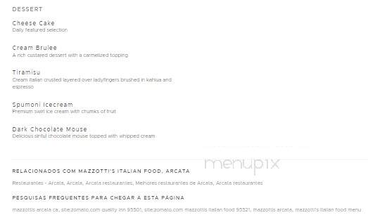 Mazzotti's Italian Food - Arcata, CA menu_pic