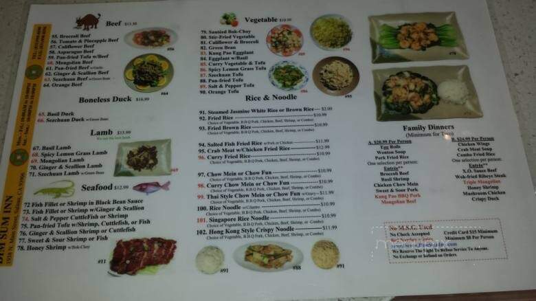 Dim Sum Inn - Salinas, CA menu_pic