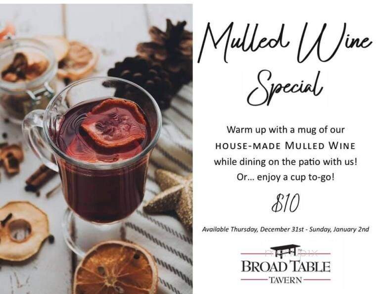 Broad Table Tavern - Swarthmore, PA menu_pic