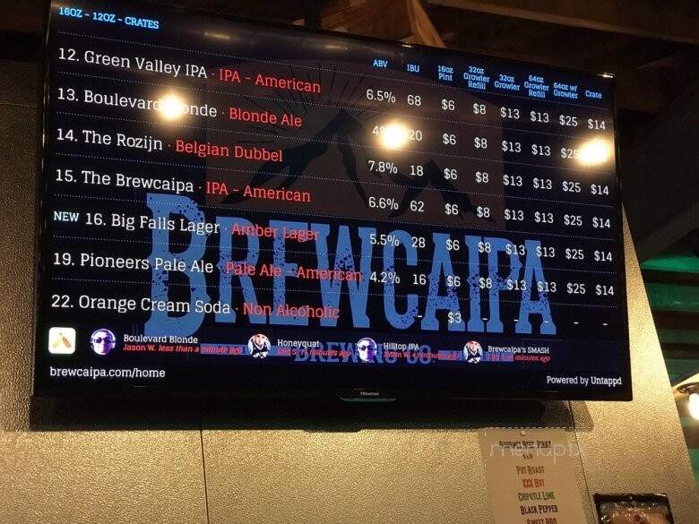 Brewcaipa Brewing - Yucaipa, CA menu_pic