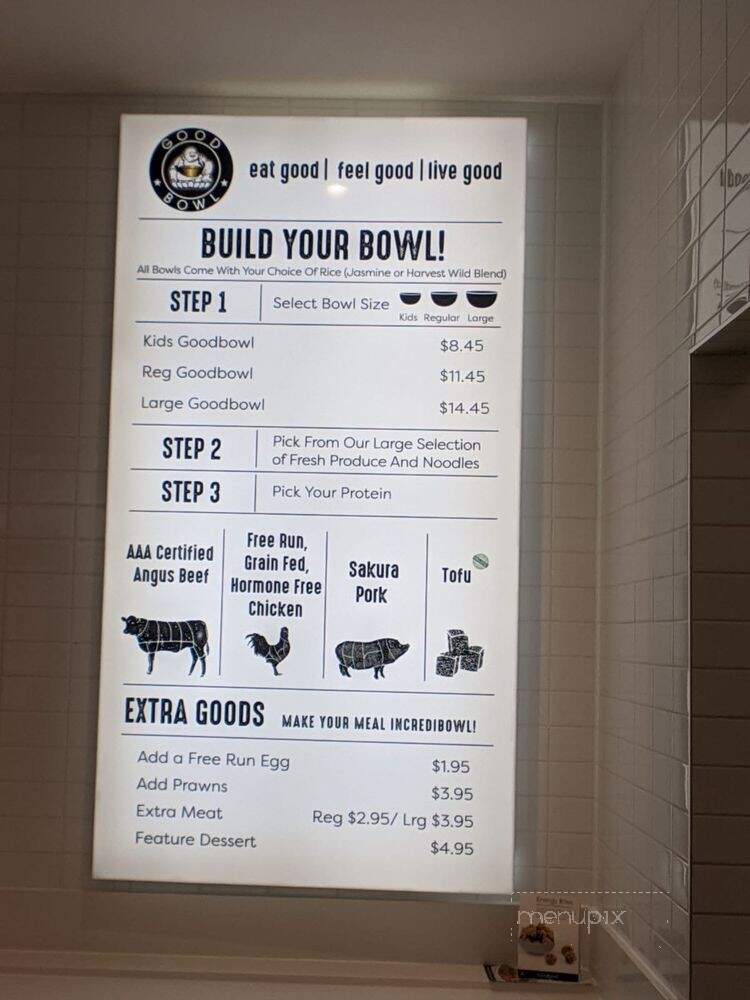 Goodbowl - Richmond, BC menu_pic