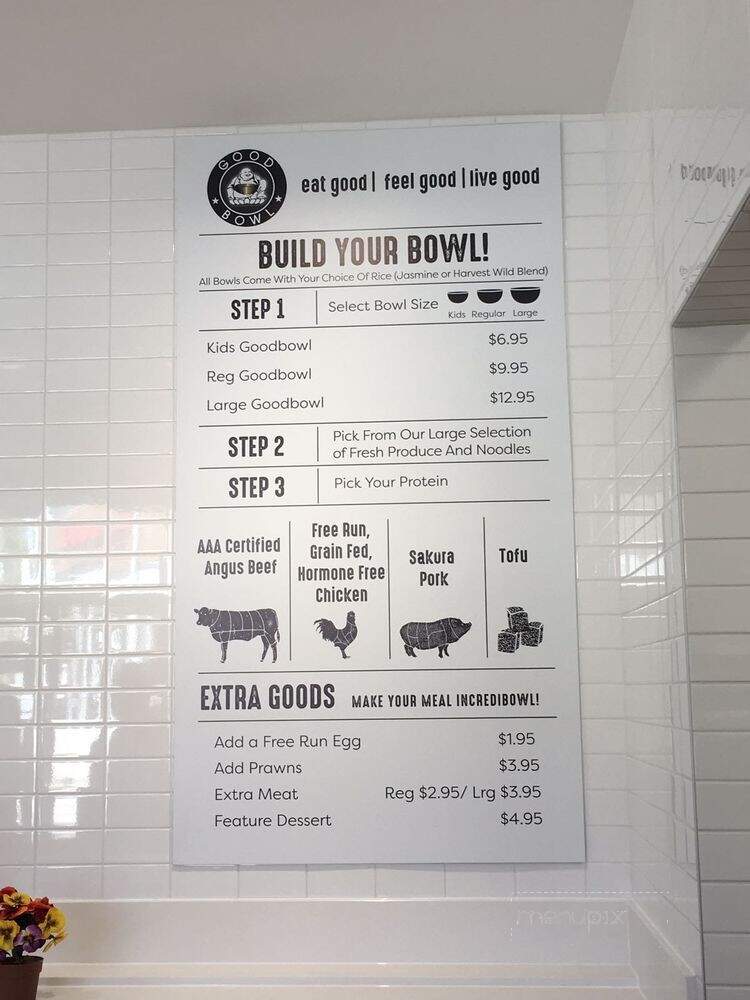 Goodbowl - Richmond, BC menu_pic
