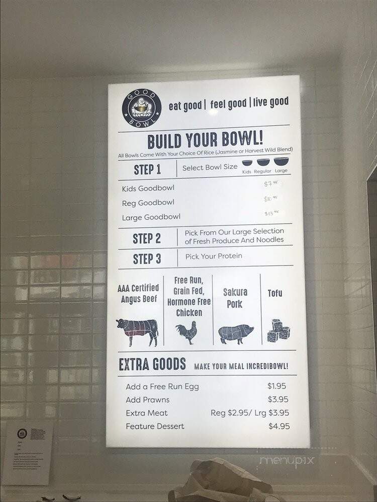 Goodbowl - Richmond, BC menu_pic