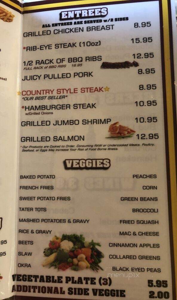 Mama T's of Gold Hill - Gold Hill, NC menu_pic