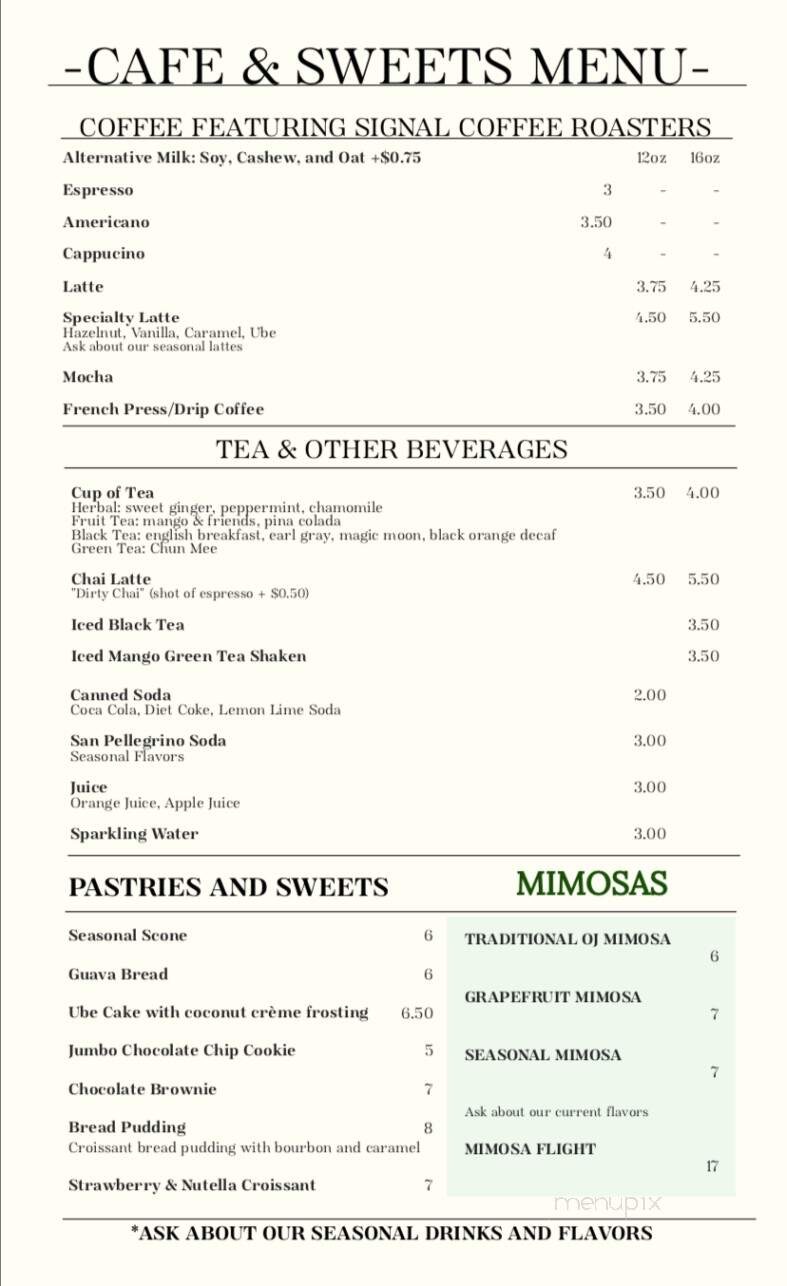 The Preacher's Daughter - Alameda, CA menu_pic