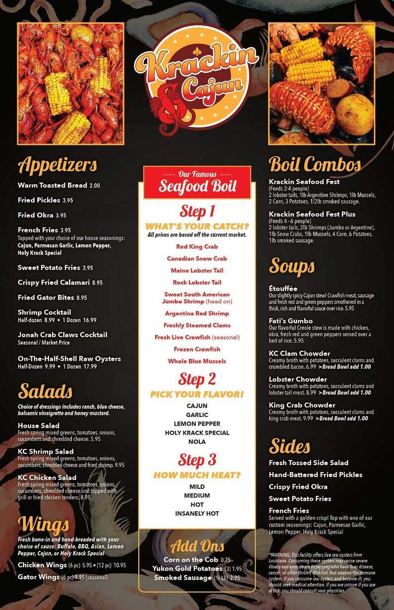 Krackin Cajun Seafood House - Joplin, MO