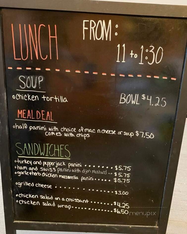 Jilly's Coffee & Cakes - Mediapolis, IA menu_pic