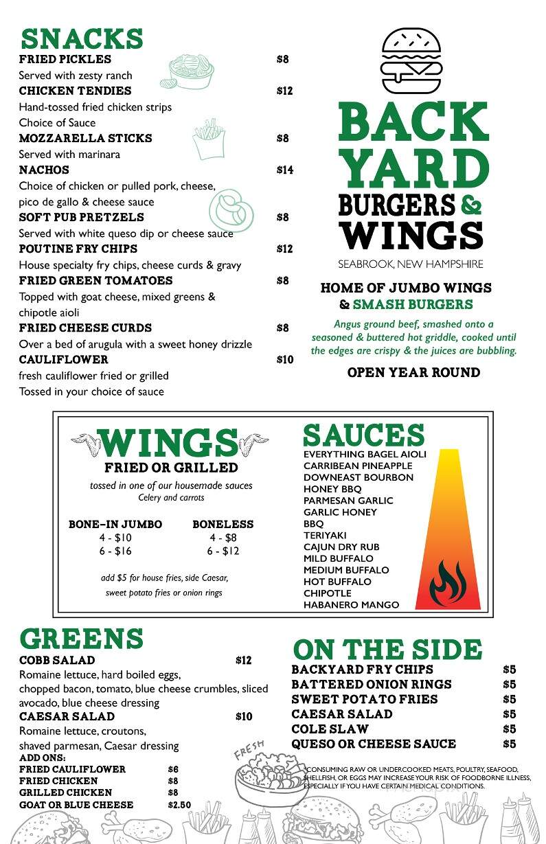 Back Yard Burgers & Wings - Seabrook, NH menu_pic