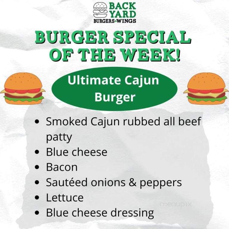 Back Yard Burgers & Wings - Seabrook, NH menu_pic