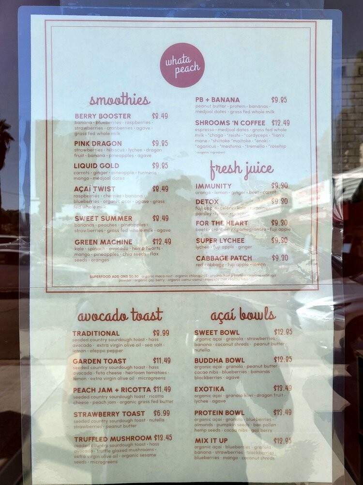 Whata Peach - Studio City, CA menu_pic
