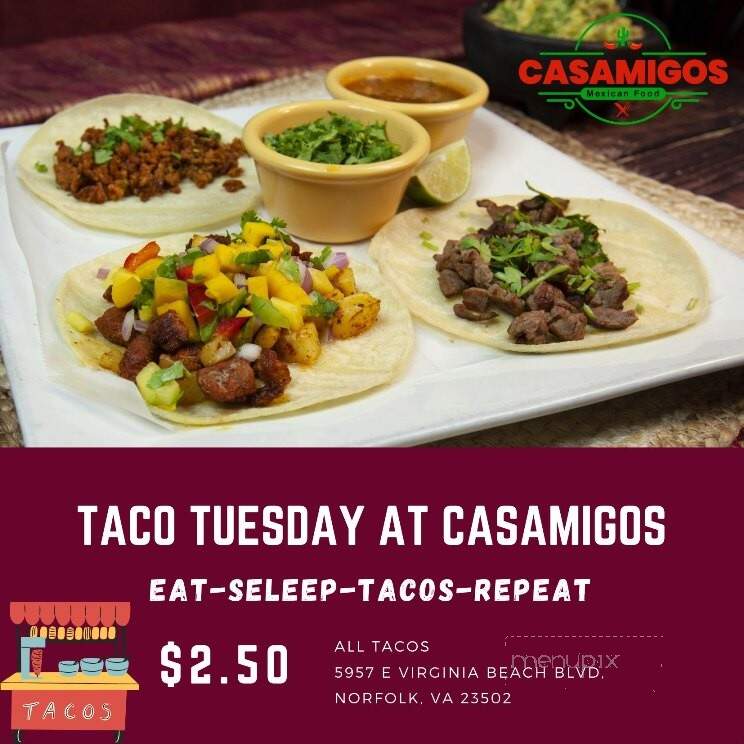 Casamigos Authentic Mexican Restaurant - Norfolk, VA menu_pic