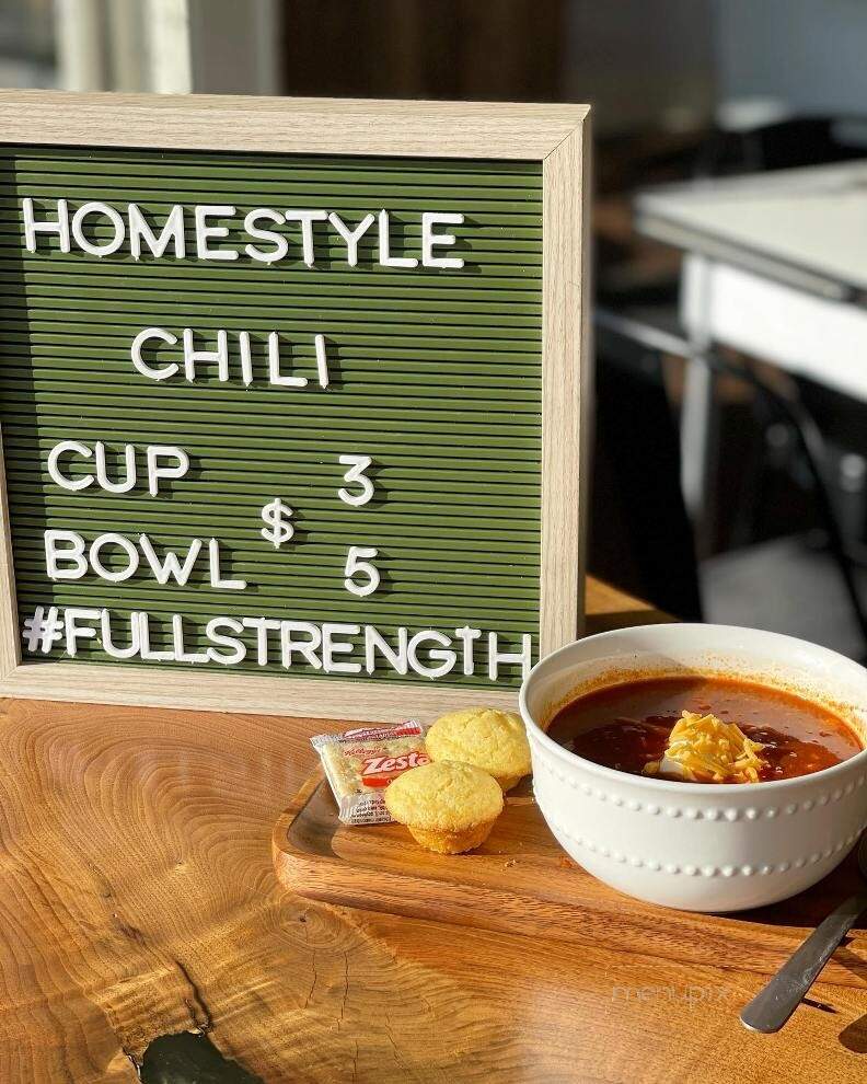 Full Strength Coffee - Westfield, NY menu_pic