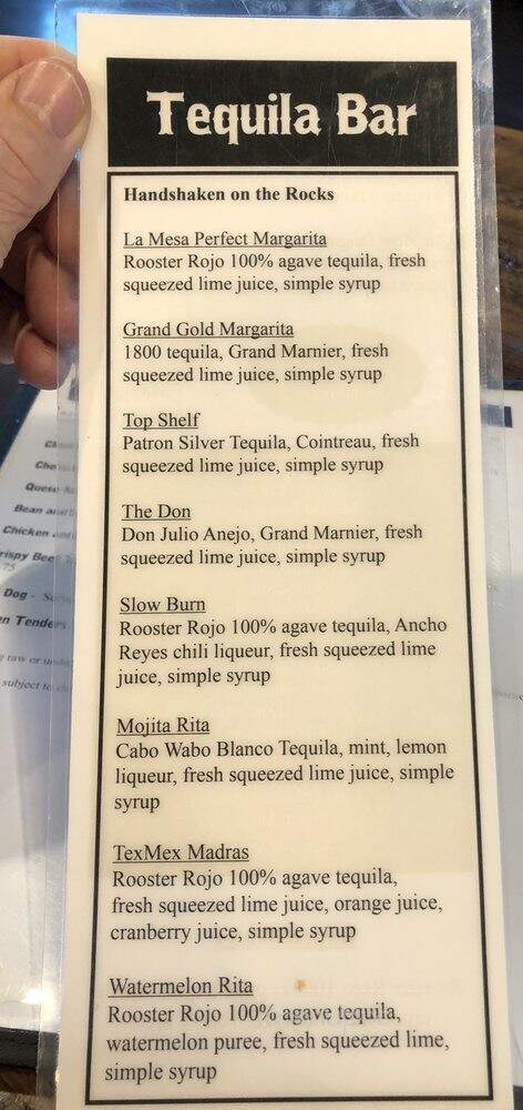 La Mesa Mesquite Grill - Joshua, TX menu_pic