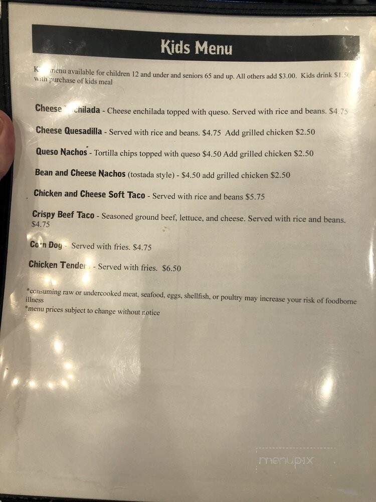 La Mesa Mesquite Grill - Joshua, TX menu_pic