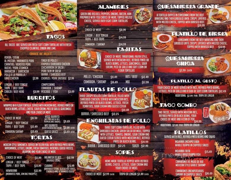 Taqueria los Compadres - Lakeville, MN menu_pic