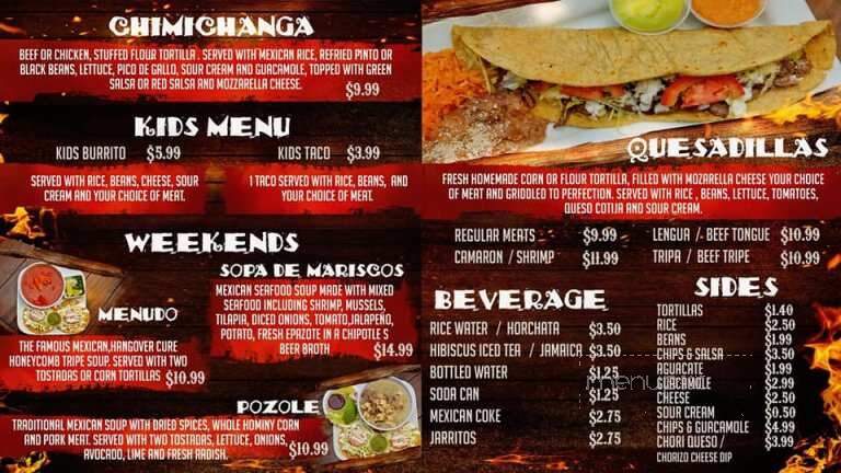 Taqueria los Compadres - Lakeville, MN menu_pic