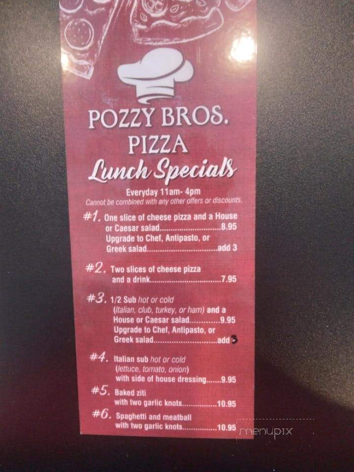 Pozzy Bros Pizza - Merritt Island, FL menu_pic