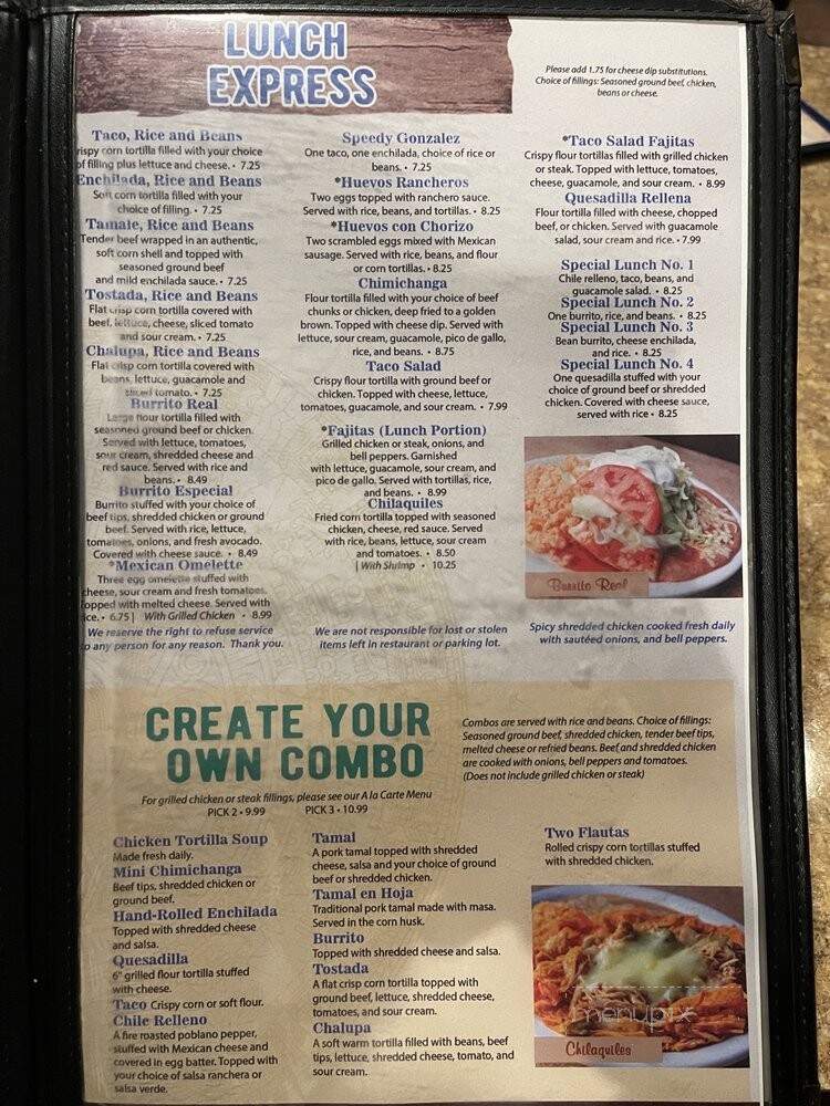 El Rancho Grande - Clarksville, TN menu_pic