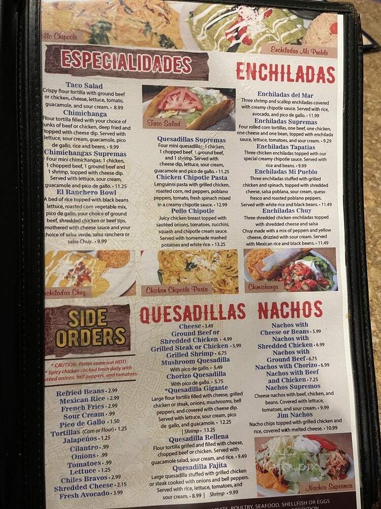 El Rancho Grande - Clarksville, TN menu_pic