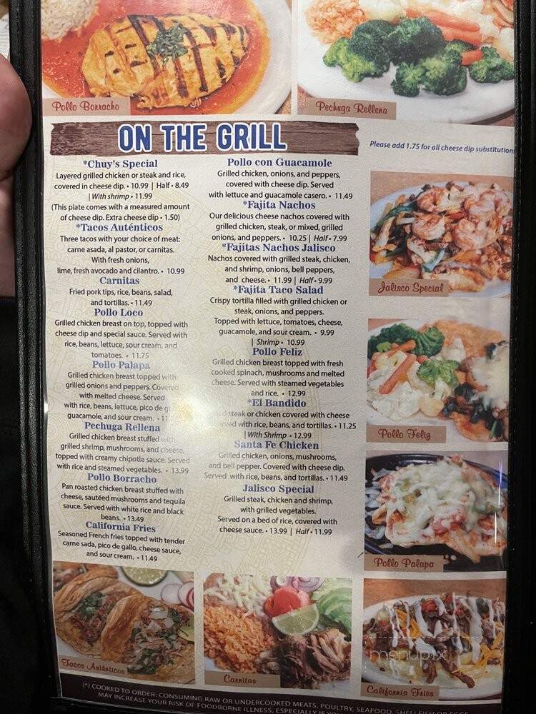 El Rancho Grande - Clarksville, TN menu_pic