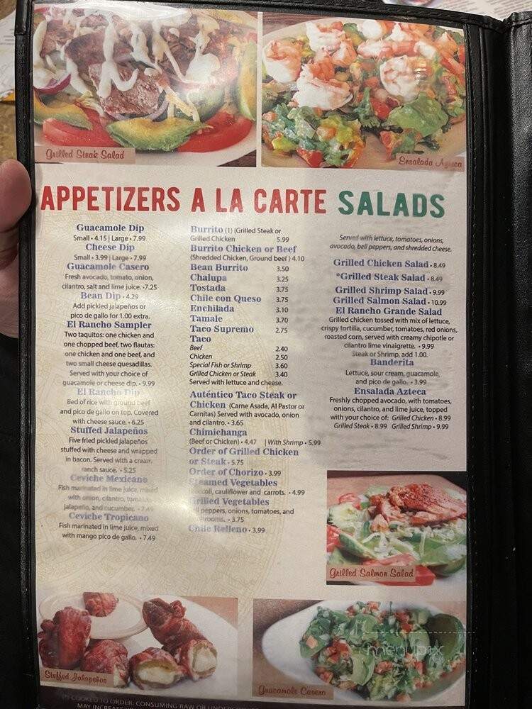 El Rancho Grande - Clarksville, TN menu_pic