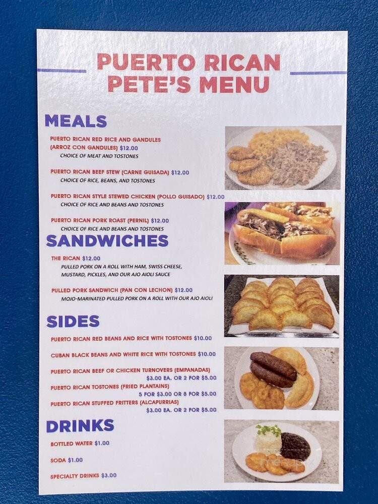 Puerto Rican Pete's - Surprise, AZ menu_pic
