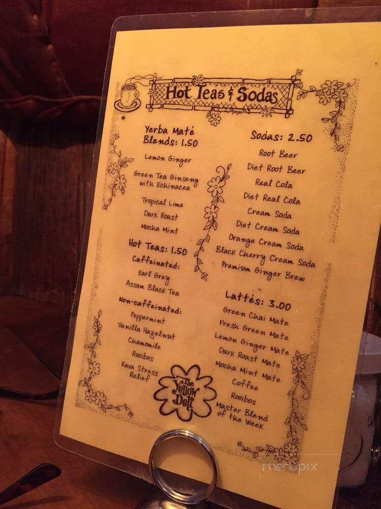 Yellow Deli - Rutland, VT menu_pic