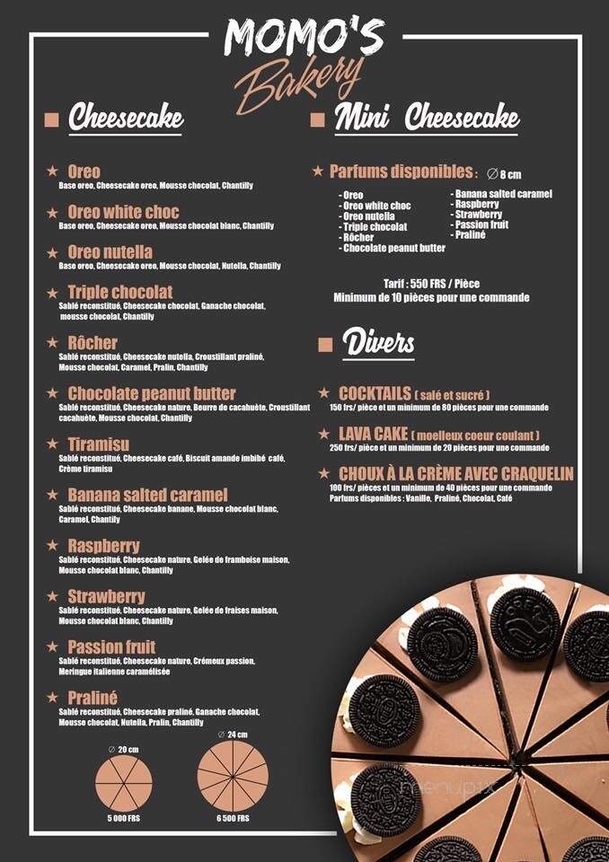 Momo Bakery - Alhambra, CA menu_pic