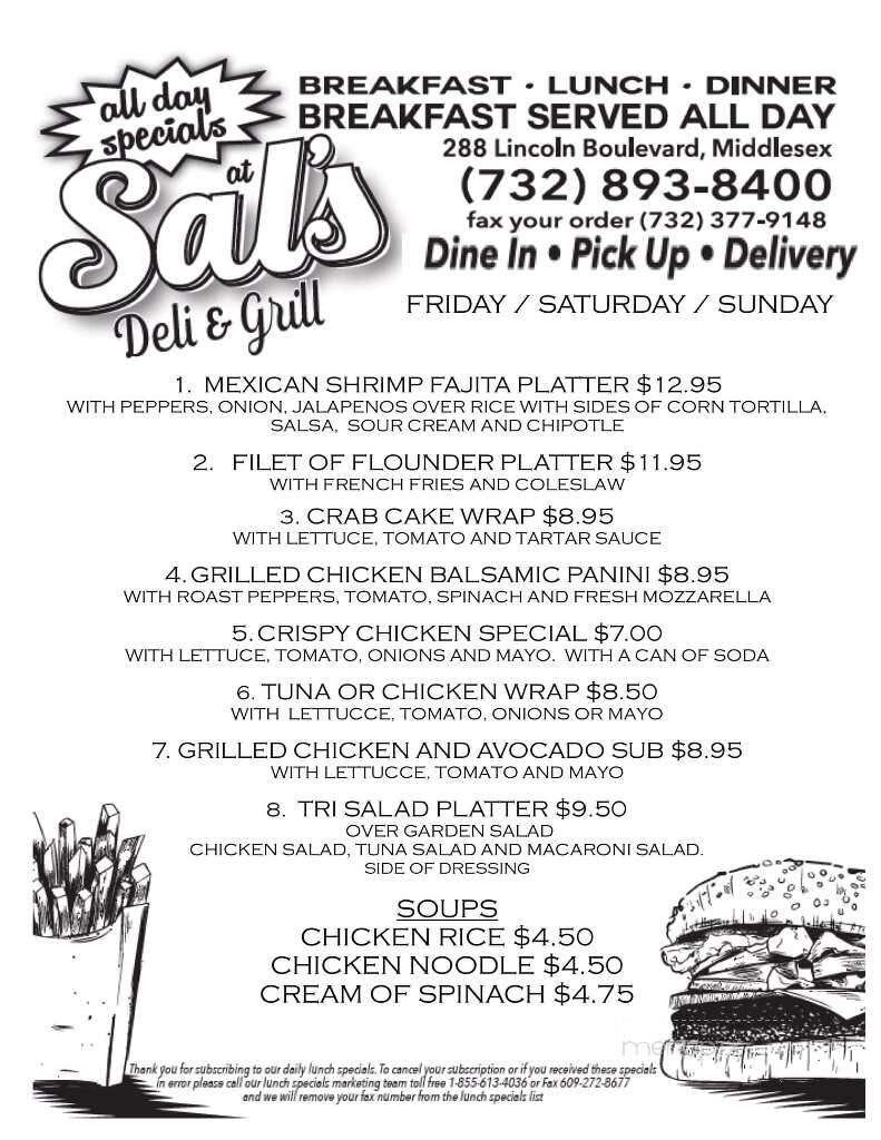 Sal's Deli & Grill - Middlesex, NJ