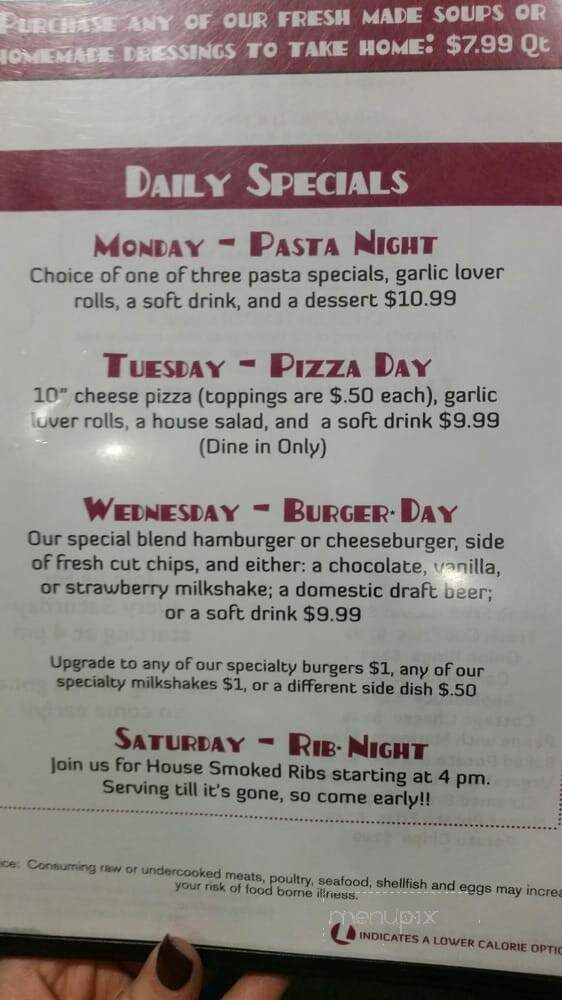 North Park Lounge Murrysville - Murrysville, PA menu_pic