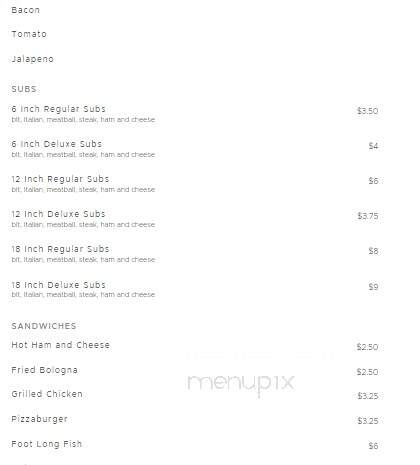 Deschner's Carry Out & Drive - Mansfield, OH menu_pic