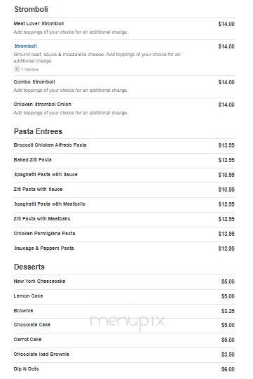 New York Pizzeria Restaurant - Trotwood, OH menu_pic