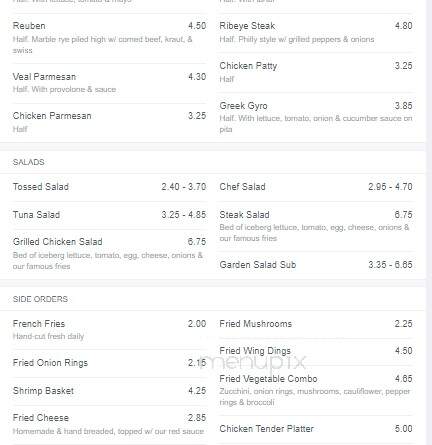 Sandwich Factory - Columbiana, OH menu_pic