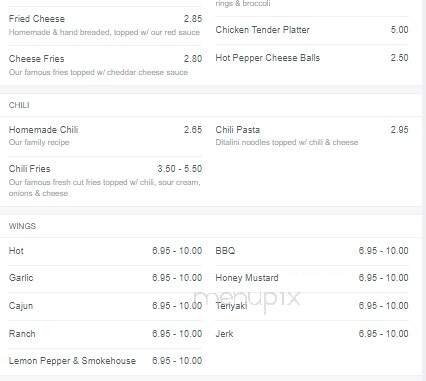 Sandwich Factory - Columbiana, OH menu_pic