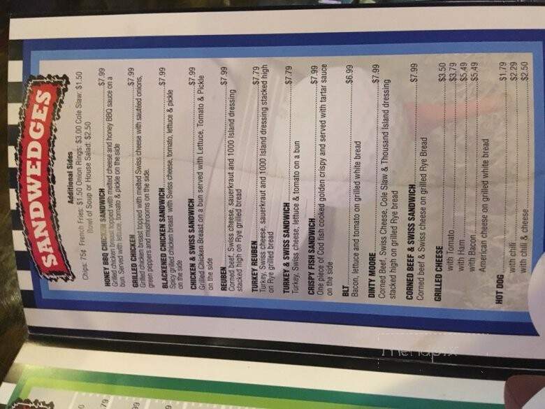 Time Out Bar and Grill - Livonia, MI menu_pic