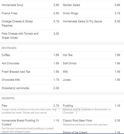 Jims Family Restaurant - West Jordan, UT menu_pic