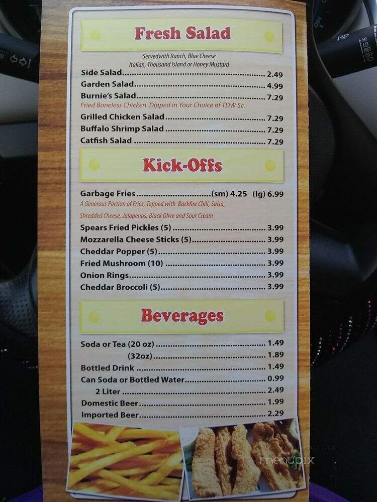 Touchdown Wings - Tullahoma, TN menu_pic