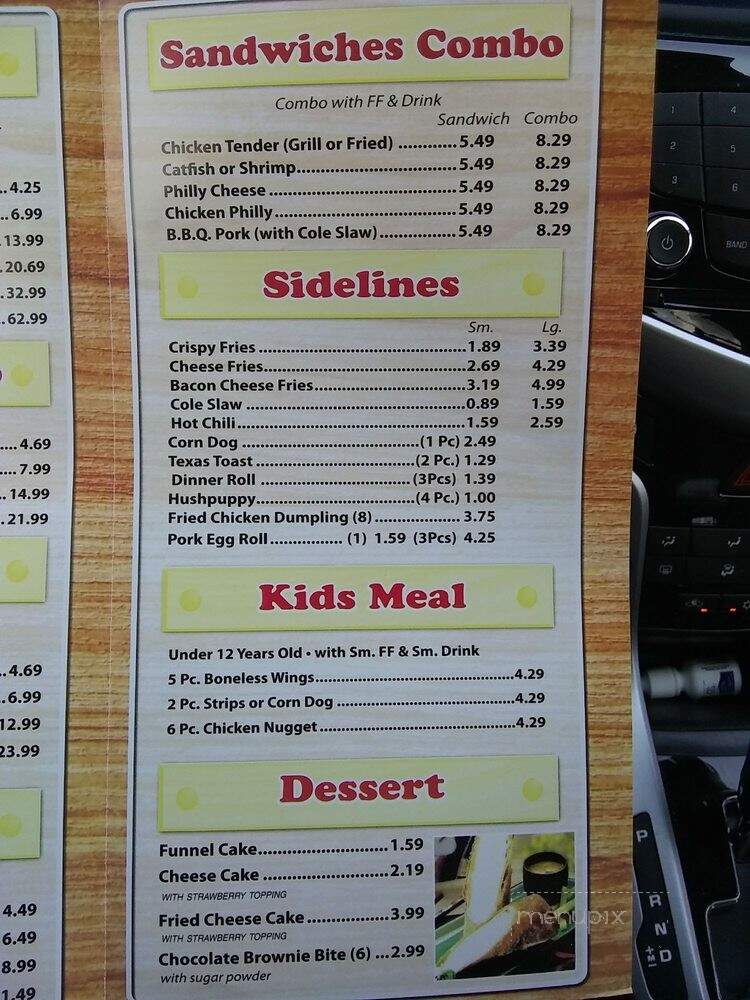 Touchdown Wings - Tullahoma, TN menu_pic