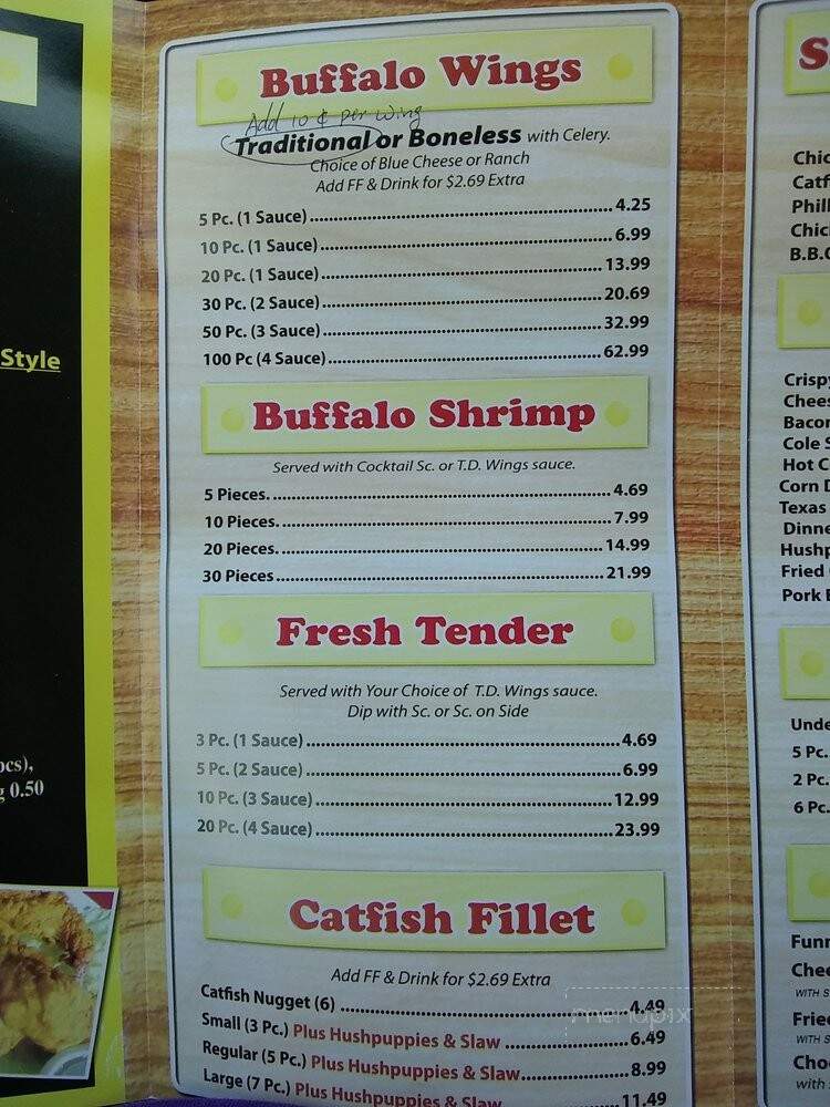 Touchdown Wings - Tullahoma, TN menu_pic