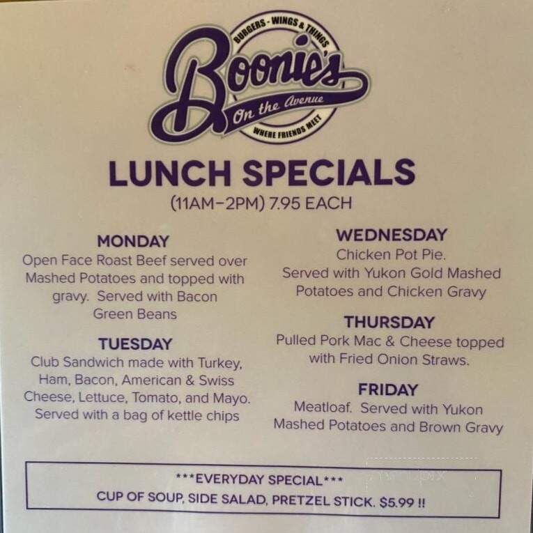 Boonie's On The Avenue - Muscatine, IA