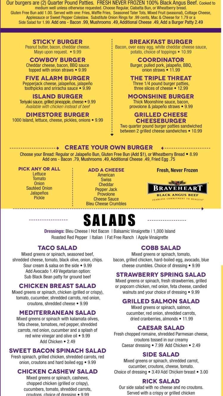 Boonie's On The Avenue - Muscatine, IA menu_pic