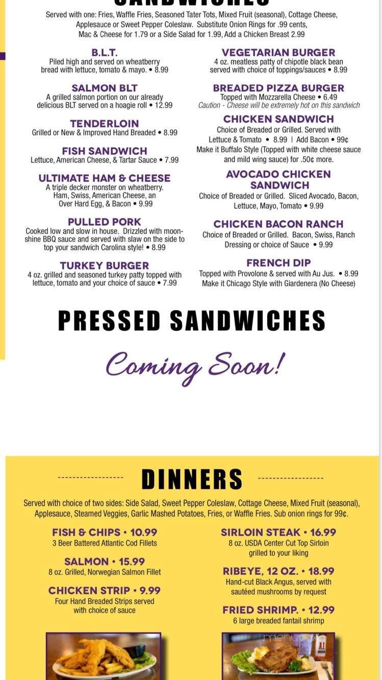 Boonie's On The Avenue - Muscatine, IA menu_pic