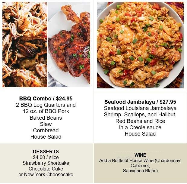 Champs Bistro @ Rock Barn - Conover, NC menu_pic