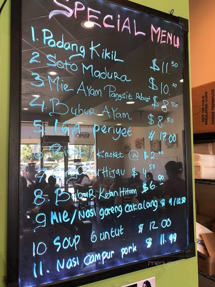 Java Bistro - Rancho Cucamonga, CA menu_pic