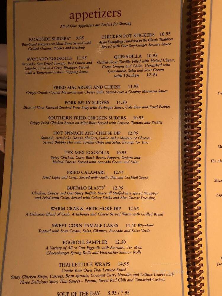 The Cheesecake Factory - Reno, NV menu_pic
