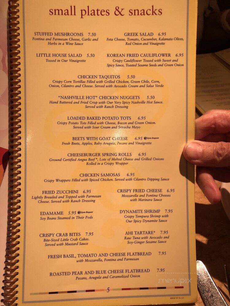 The Cheesecake Factory - Reno, NV menu_pic