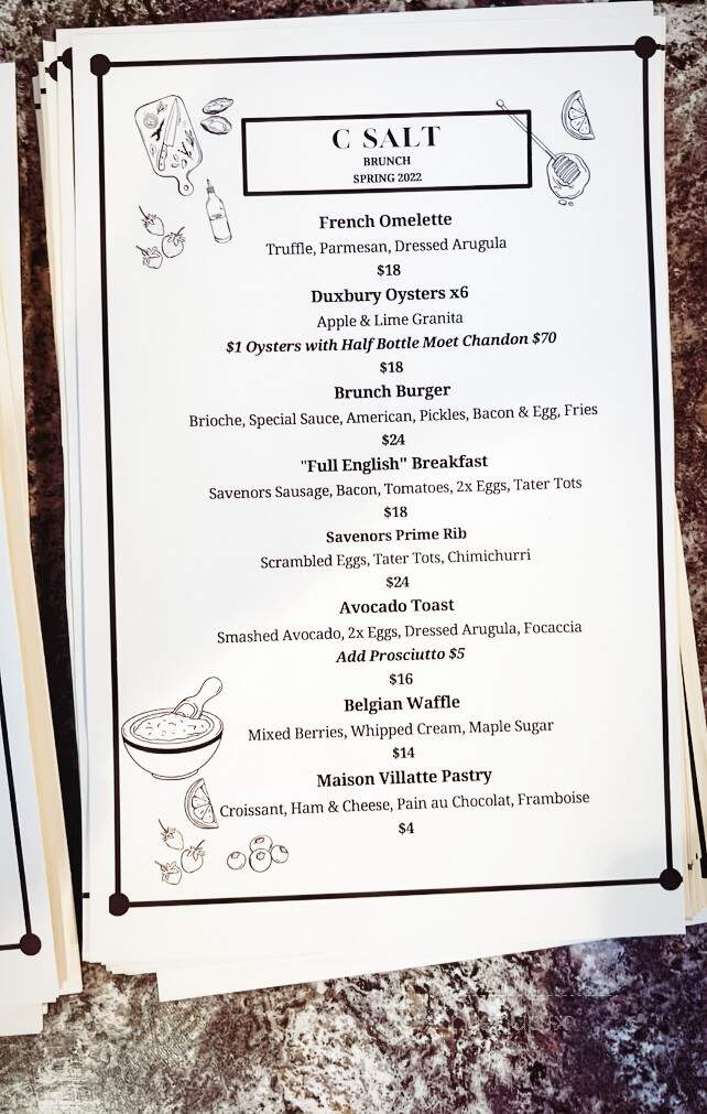 C Salt Wine Bar & Grille - Falmouth, MA menu_pic